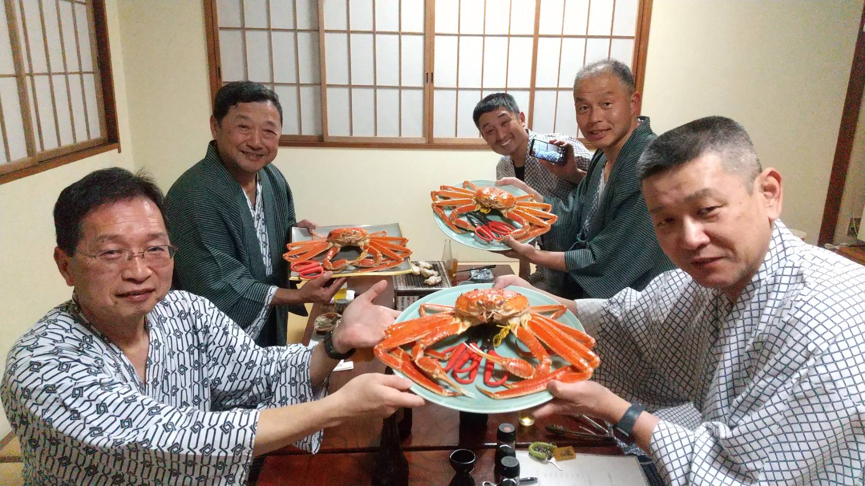 京都よりお越しいただきお仲間でご宿泊いただきましたありがとうございました、楽しいかたがたでした